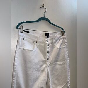 J Crew Essential White Straight Women’s Jean Button Down Fly Size 30